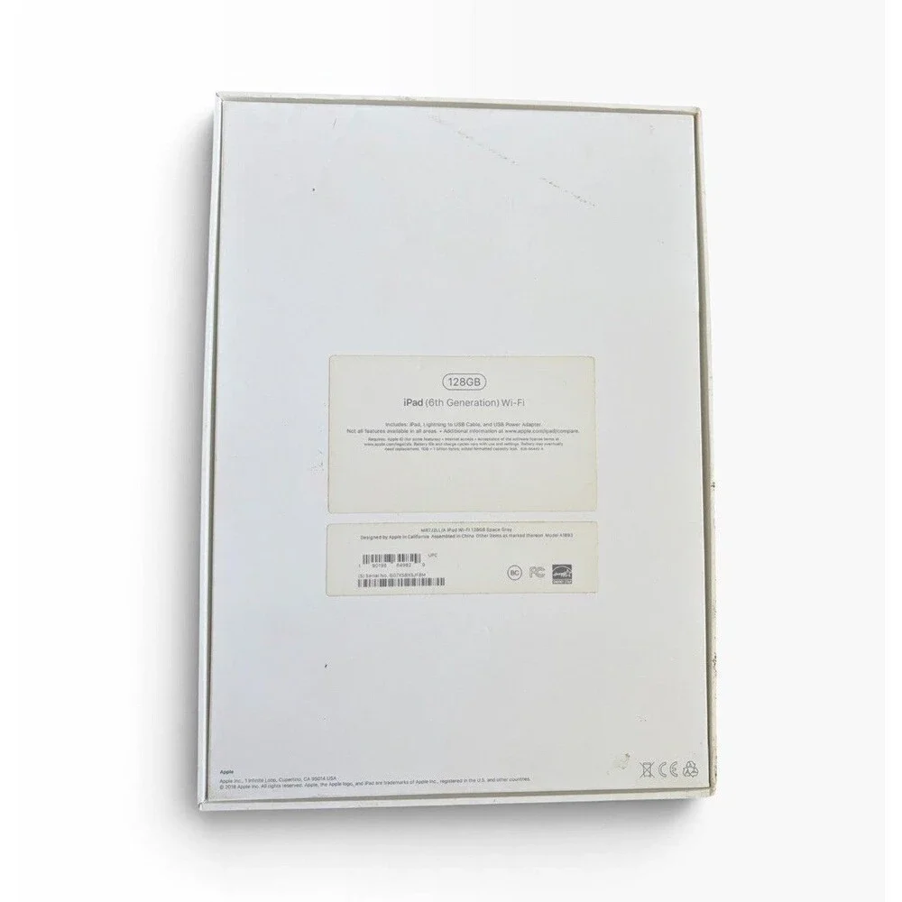 Apple iPad 6th Generation (WiFi) 128GB, Space Gray, EMPTY BOX ONLY